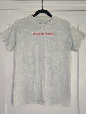 Odd Future Blue/Grey Mineral Wash Pink Embroidered T-Shirt Size Small